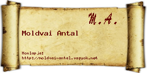 Moldvai Antal névjegykártya